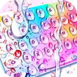 Logo of Color Rain Water Keyboard Live android Application 