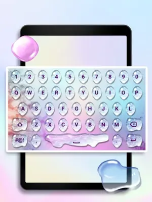 Color Rain Water Keyboard Live android App screenshot 0