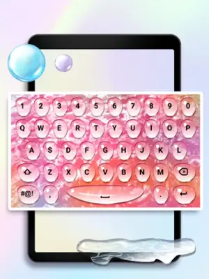 Color Rain Water Keyboard Live android App screenshot 1