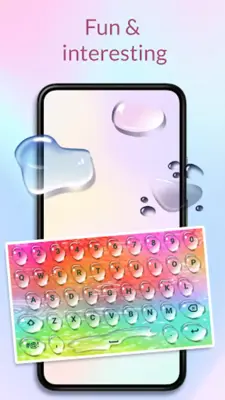 Color Rain Water Keyboard Live android App screenshot 2