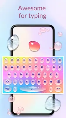 Color Rain Water Keyboard Live android App screenshot 3