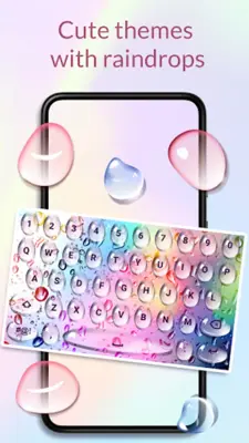 Color Rain Water Keyboard Live android App screenshot 5